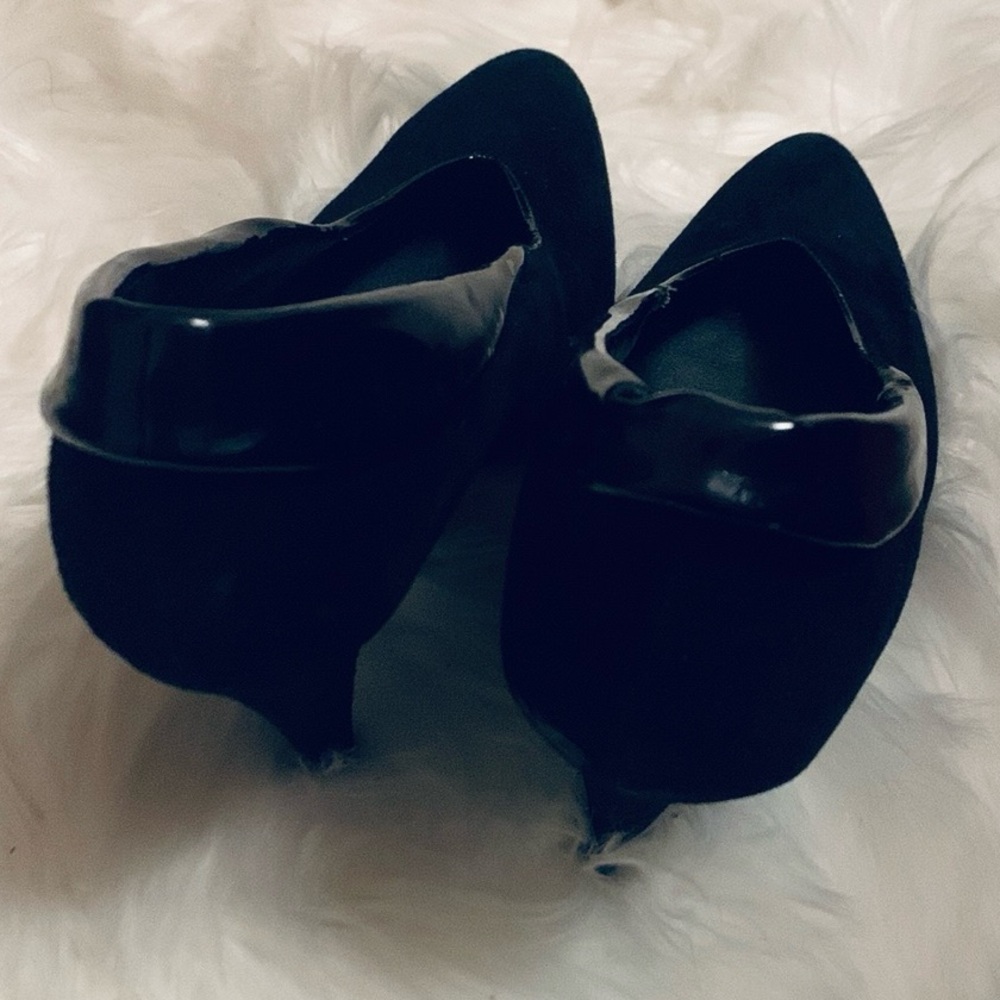 Black JLO heeled ankle shoes
